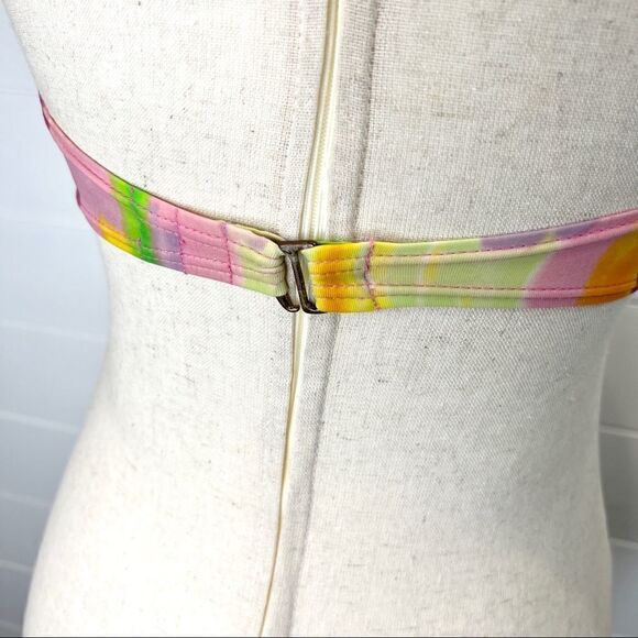 Victoria’s Secret Two Piece Twisted Bandeau Bikini 34D Medium multi color - Picture 3 of 8